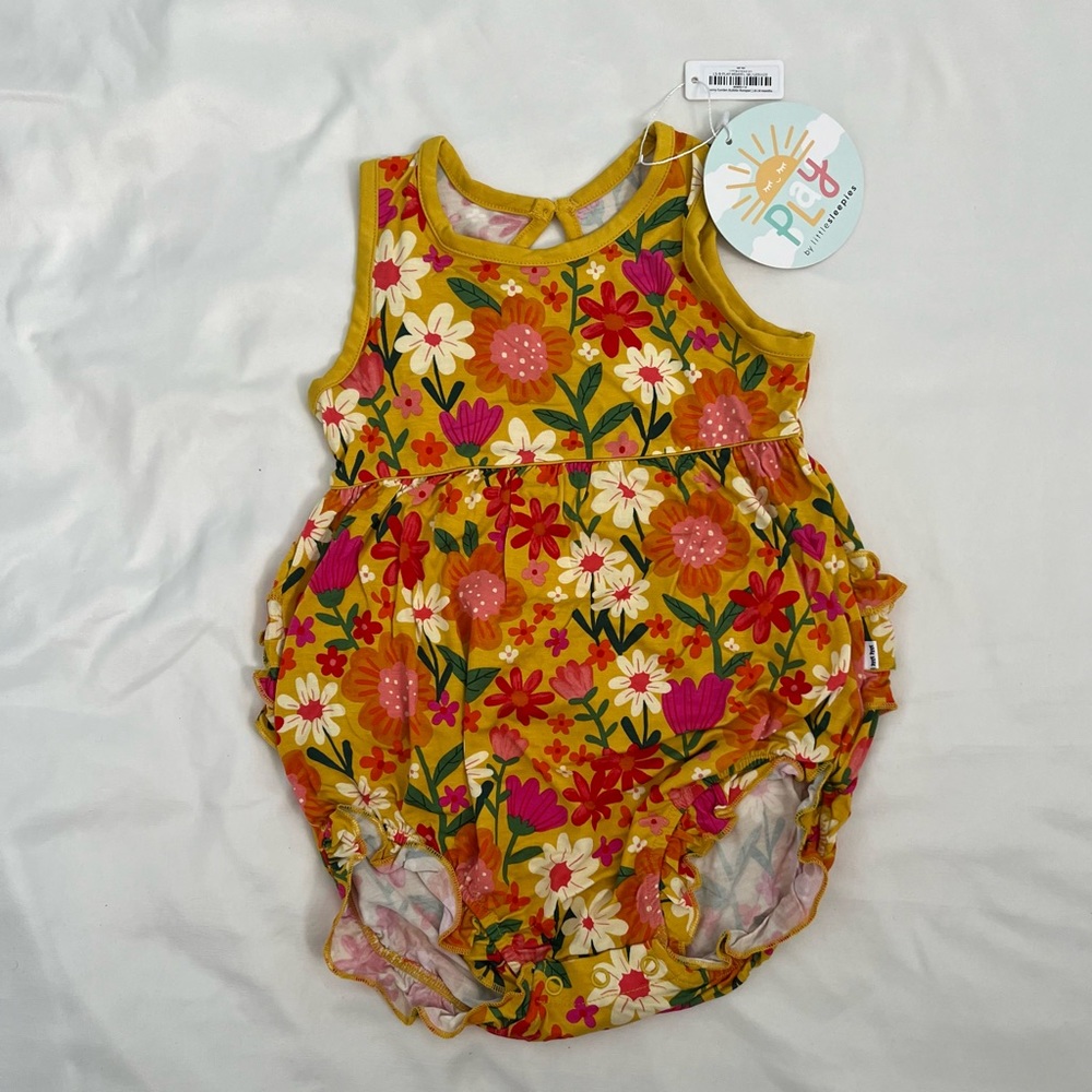Little Sleepies Floral Bubble Romper